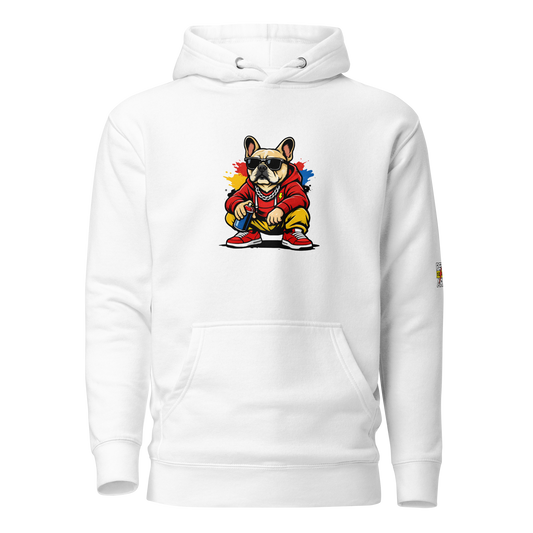 Hoodie Bolt blanc — vue de face