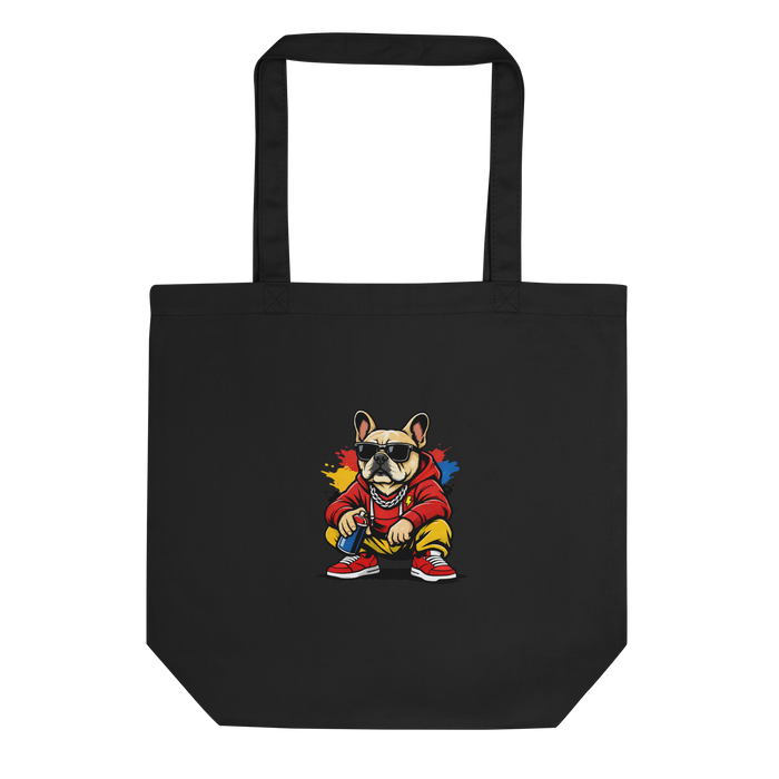 Tote bag Bolt avec bouledogue en illustration Street Art – vue principale