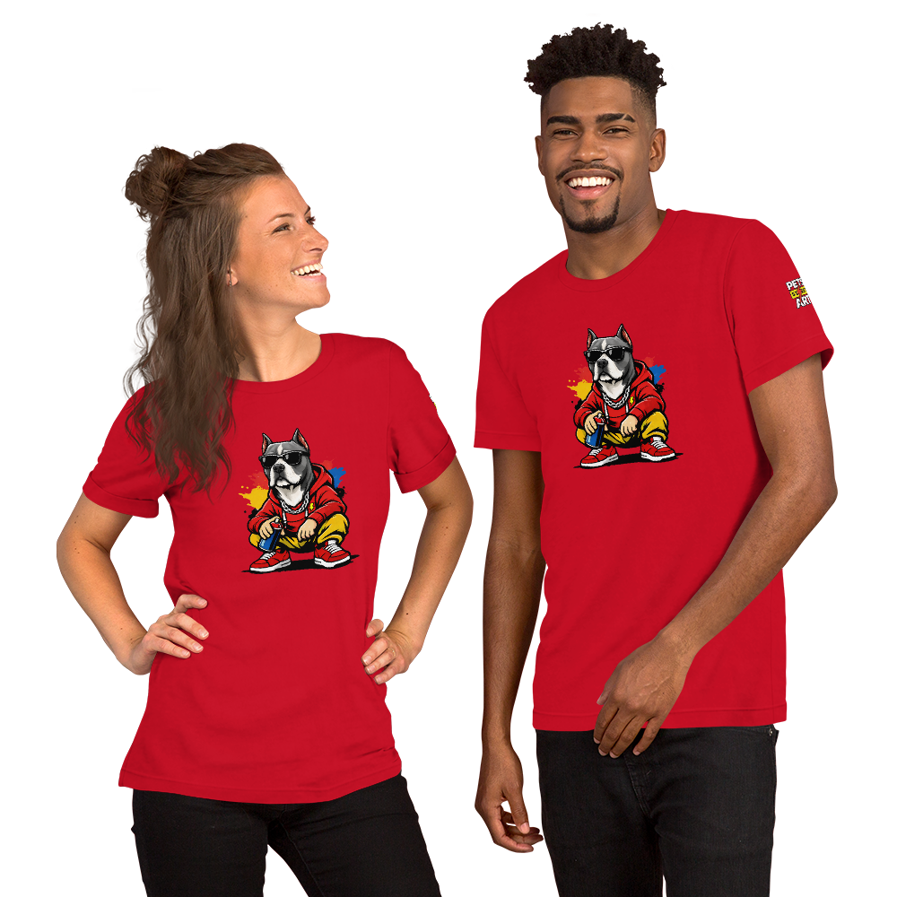 T-shirt Bolt rouge — vue de face